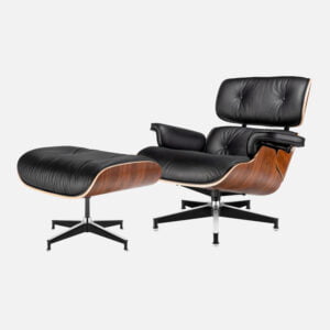 Outlet Lounge Chair Zwart Palissander XL en Ottoman