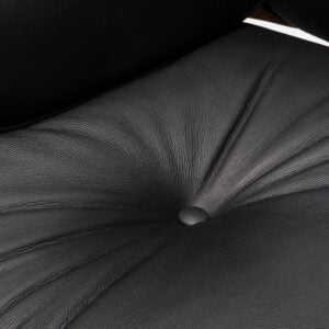 Outlet Lounge Chair Zwart Walnoot XL en Ottoman