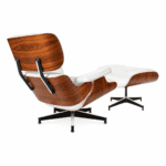 Outlet Lounge Chair Wit Palissander XL en Ottoman