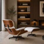 Outlet Lounge Chair Wit Palissander XL en Ottoman